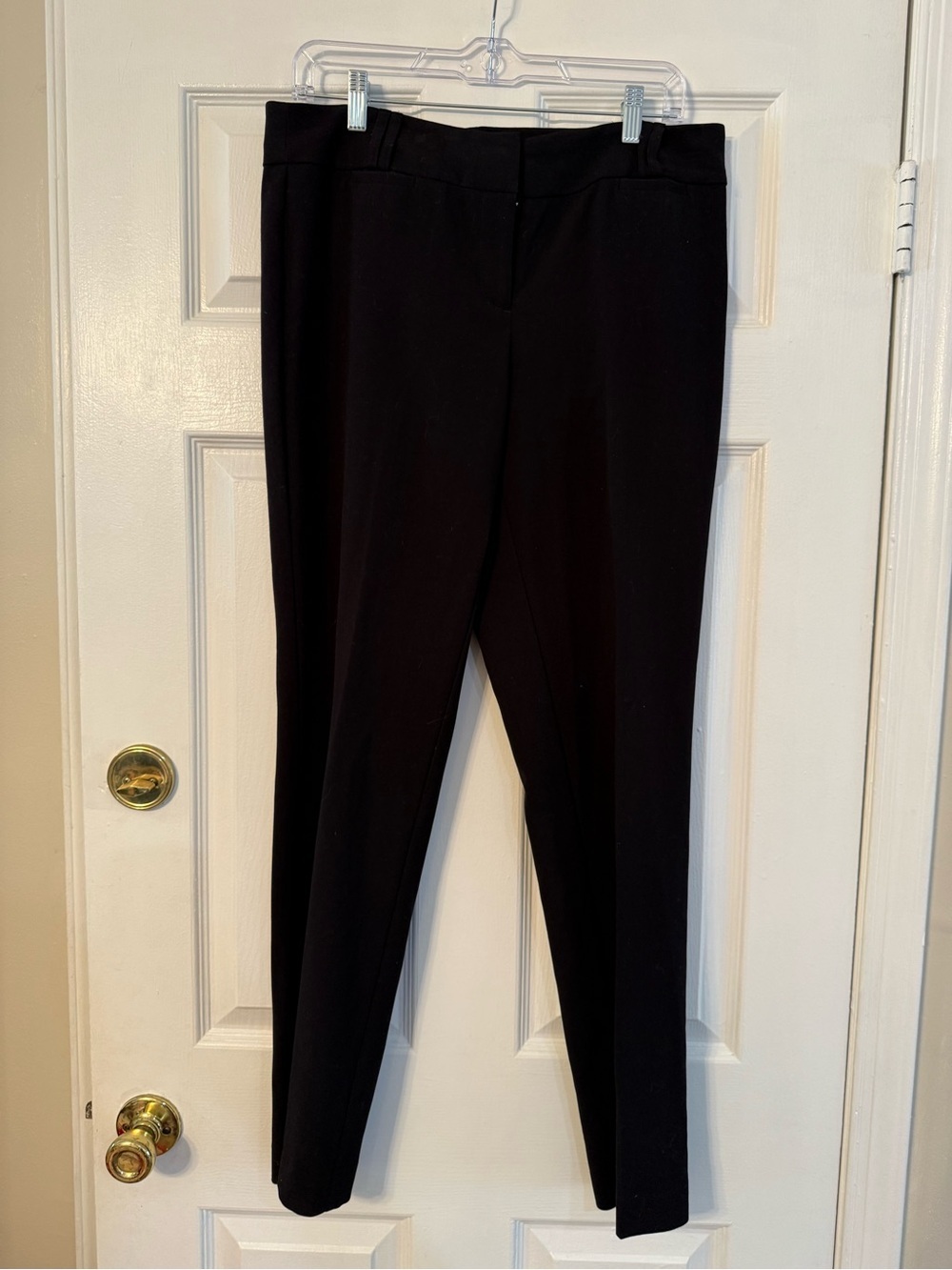 Anne Klein Black Skinny Ponte Trousers